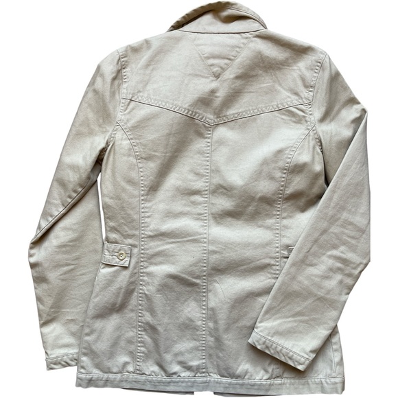 Tommy Hilfiger  100 percent cotton button down khaki jacket in size s. Womens - Picture 3 of 4